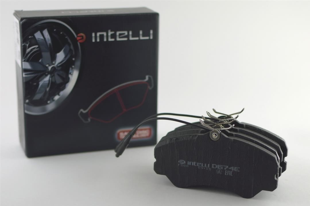 Intelli D674E Front disc brake pads, set D674E: Buy near me in Poland at 2407.PL - Good price!