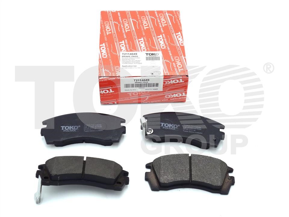 Toko T2114049 Front disc brake pads, set T2114049: Buy near me in Poland at 2407.PL - Good price!