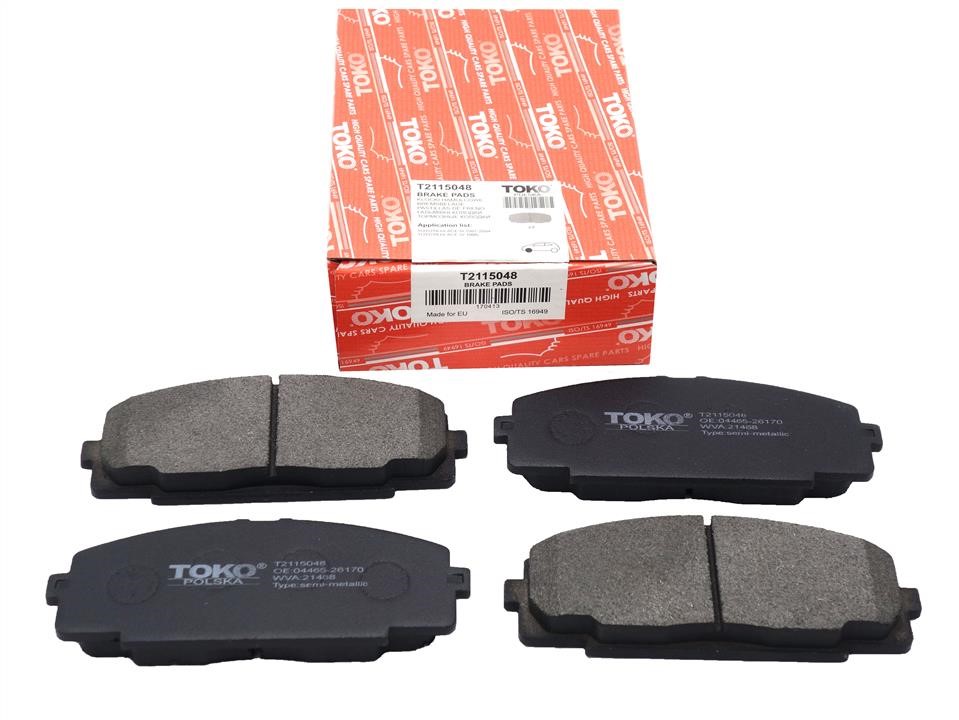 Toko T2115048 Тормозные колодки дисковые передние, комплект T2115048: Отличная цена - Купить в Польше на 2407.PL!