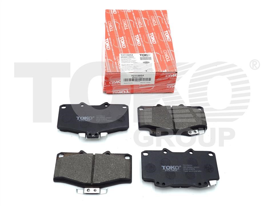 Toko T2115054 Front disc brake pads, set T2115054: Buy near me in Poland at 2407.PL - Good price!