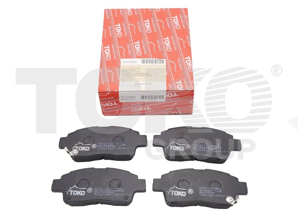 Toko T2115084 Front disc brake pads, set T2115084: Buy near me in Poland at 2407.PL - Good price!