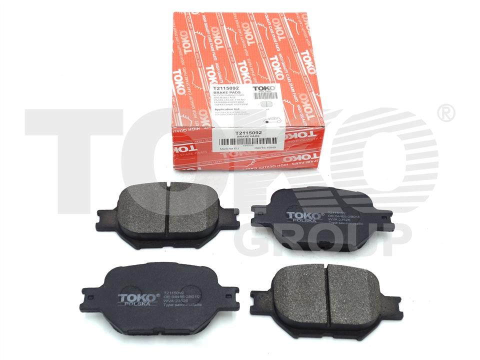 Toko T2115092 Тормозные колодки дисковые передние, комплект T2115092: Отличная цена - Купить в Польше на 2407.PL!