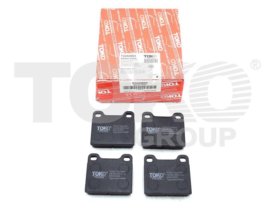 Toko T2242003 Front disc brake pads, set T2242003: Buy near me at 2407.PL in Poland at an Affordable price!