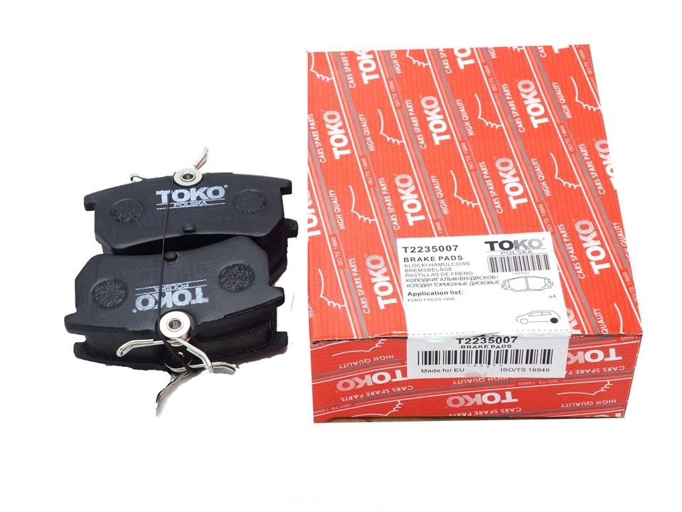 Toko T2235007 Rear disc brake pads, set T2235007: Buy near me at 2407.PL in Poland at an Affordable price!