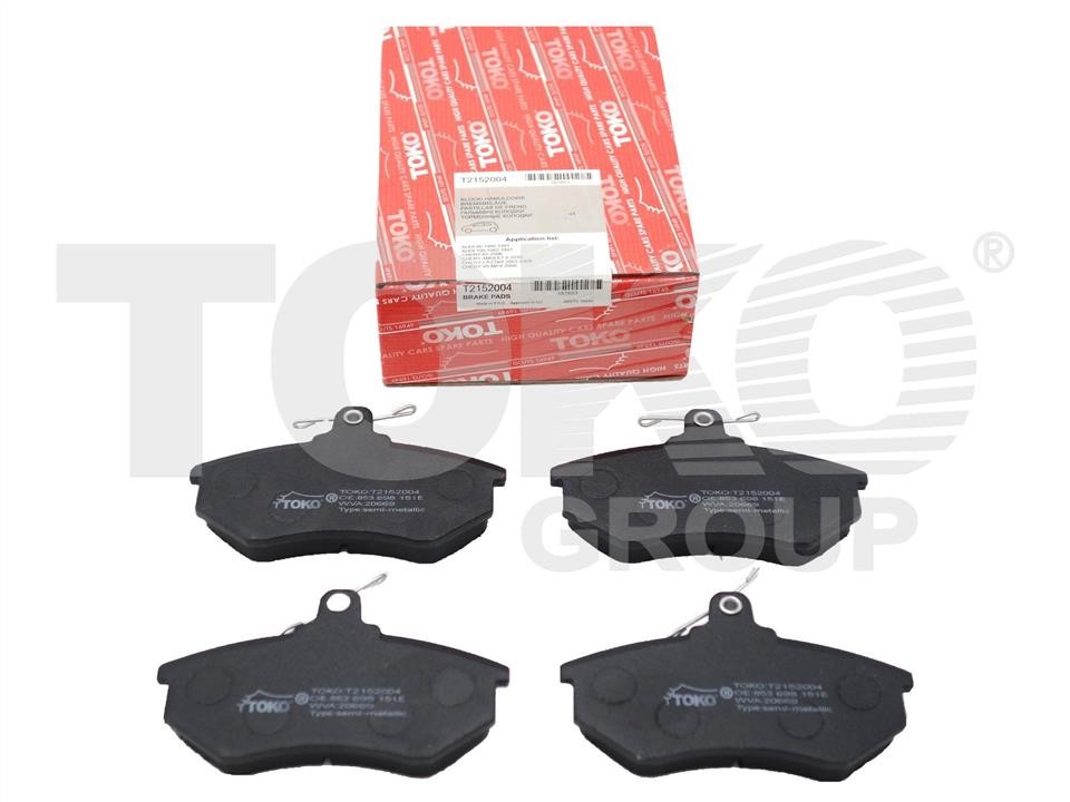 Toko T2152004 Front disc brake pads, set T2152004: Buy near me in Poland at 2407.PL - Good price!