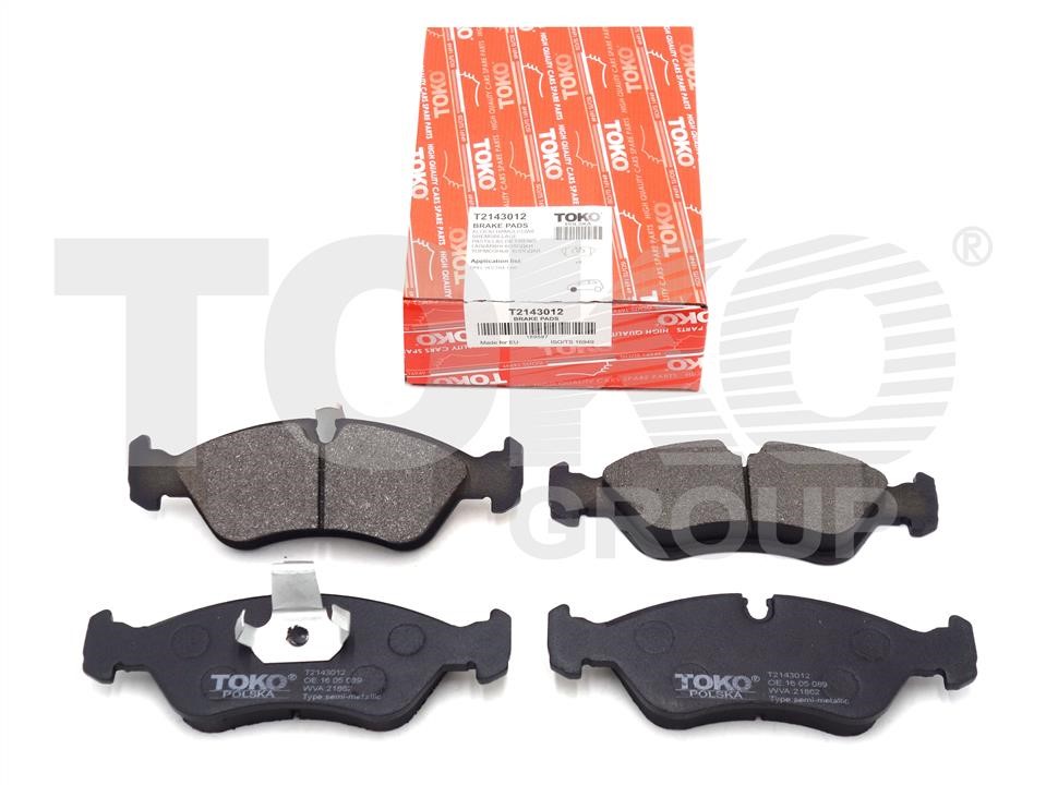 Toko T2143012 Front disc brake pads, set T2143012: Buy near me in Poland at 2407.PL - Good price!