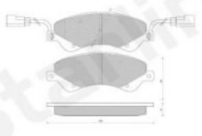 StarLine BD S849P Brake Pad Set, disc brake BDS849P: Buy near me at 2407.PL in Poland at an Affordable price!