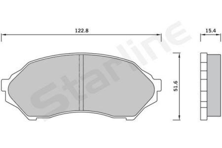 StarLine BD S421 Brake Pad Set, disc brake BDS421: Buy near me in Poland at 2407.PL - Good price!