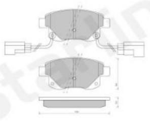 StarLine BD S850P Brake Pad Set, disc brake BDS850P: Buy near me at 2407.PL in Poland at an Affordable price!