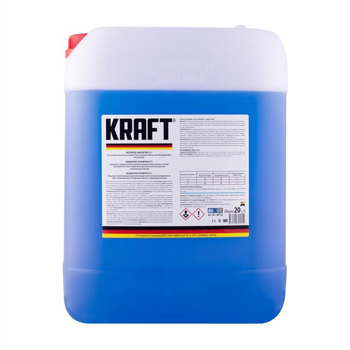 KRAFT Euro KF122 Антифриз-концентрат KRAFT G11 синій, -80°C, 20 л KF122: Приваблива ціна - Купити у Польщі на 2407.PL!