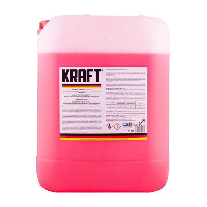 KRAFT Euro KF124 Antifreeze concentrate KRAFT G12/G12+ red, -80°C, 20 L KF124: Buy near me in Poland at 2407.PL - Good price!