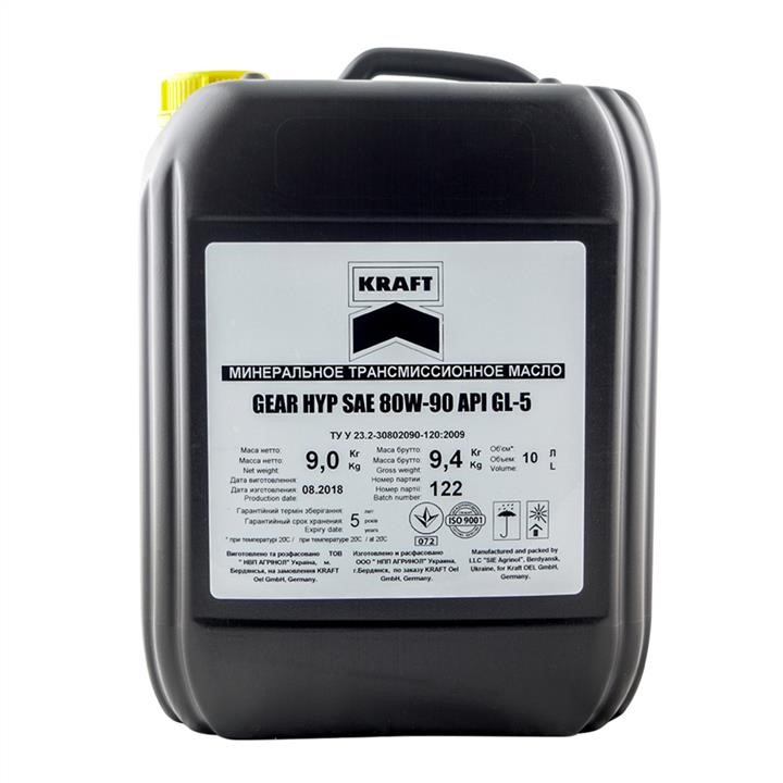 KRAFT Euro 005788 Трансмиссионное масло KRAFT GEAR HYP SAE 80W-90 API GL-5, 10 л 005788: Отличная цена - Купить в Польше на 2407.PL!