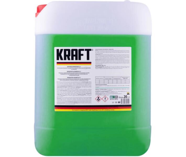 KRAFT Euro KF126 Antifreeze concentrate KRAFT G11 green, -80°C, 20 L KF126: Buy near me in Poland at 2407.PL - Good price!