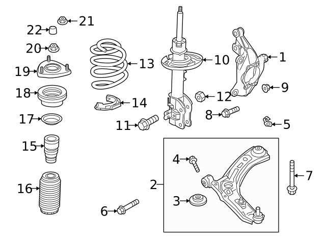 Mazda BCKE-34-380C Shock absorber support BCKE34380C: Buy near me in Poland at 2407.PL - Good price!