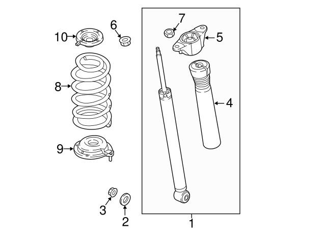 Mazda TK48-28-380C Shock absorber support TK4828380C: Buy near me in Poland at 2407.PL - Good price!