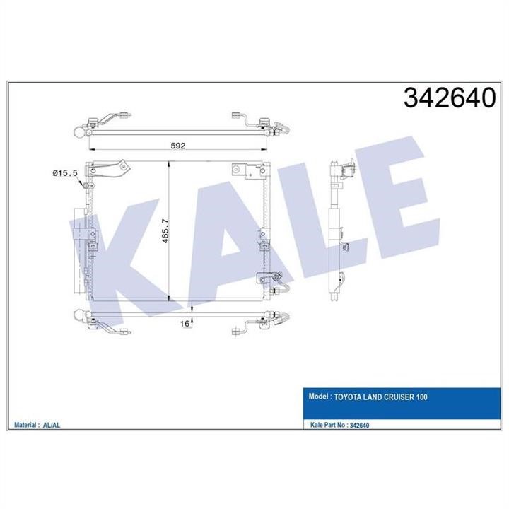 Kale Oto Radiator 342640 Cooler Module 342640: Buy near me in Poland at 2407.PL - Good price!