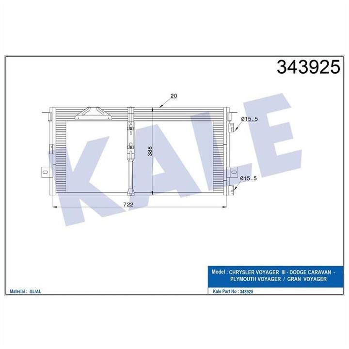 Kale Oto Radiator 343925 Cooler Module 343925: Buy near me in Poland at 2407.PL - Good price!