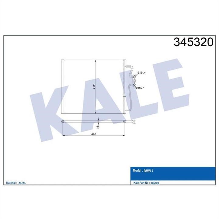 Kale Oto Radiator 345320 Радиатор кондиционера (Конденсатор) 345320: Купить в Польше - Отличная цена на 2407.PL!