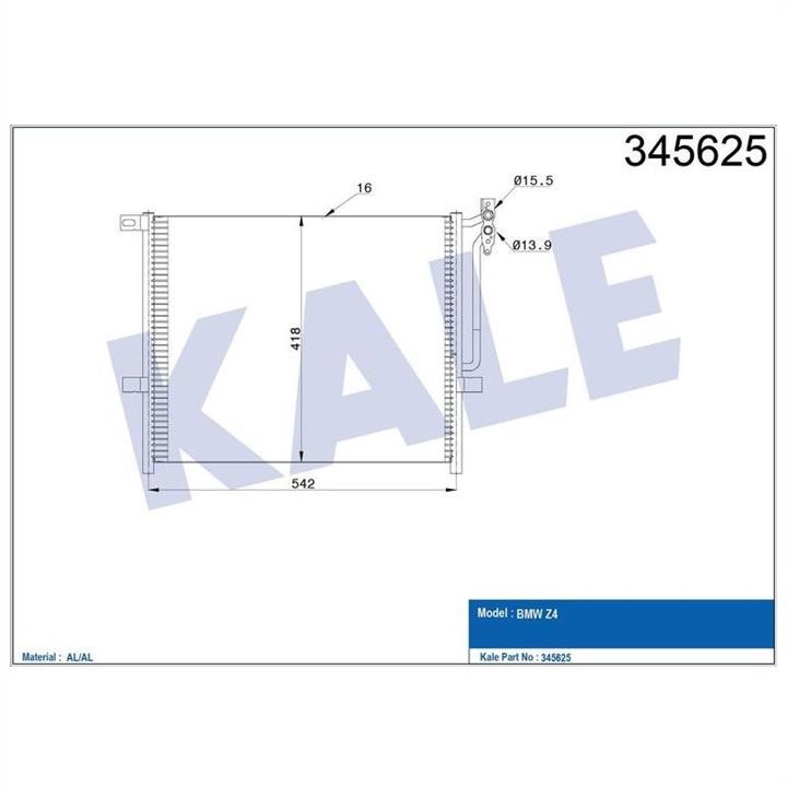 Kale Oto Radiator 345625 Kühlmodul 345625: Kaufen Sie zu einem guten Preis in Polen bei 2407.PL!