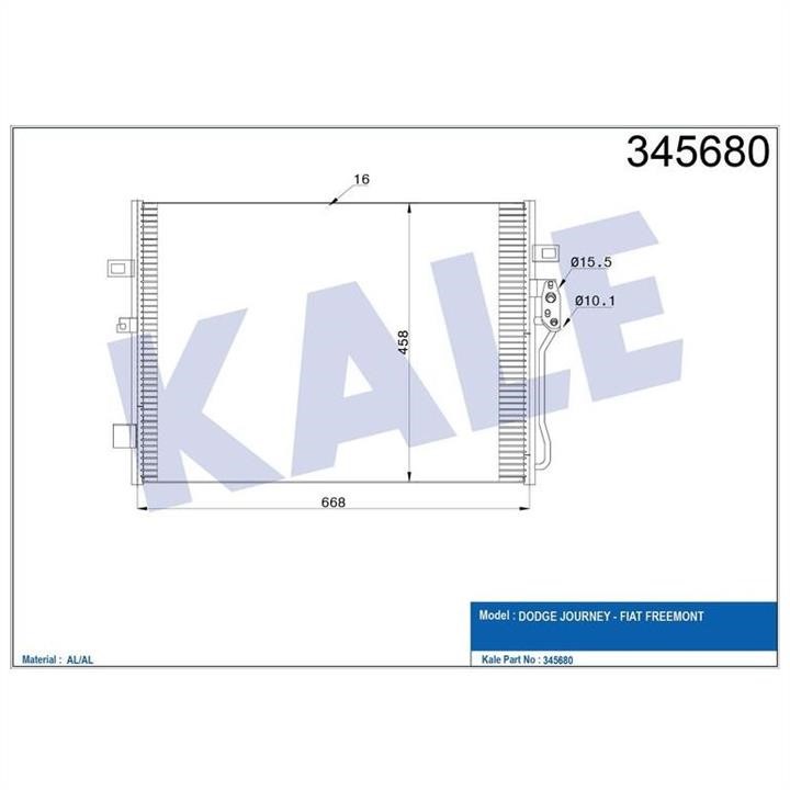 Kale Oto Radiator 345680 Радиатор кондиционера (Конденсатор) 345680: Купить в Польше - Отличная цена на 2407.PL!