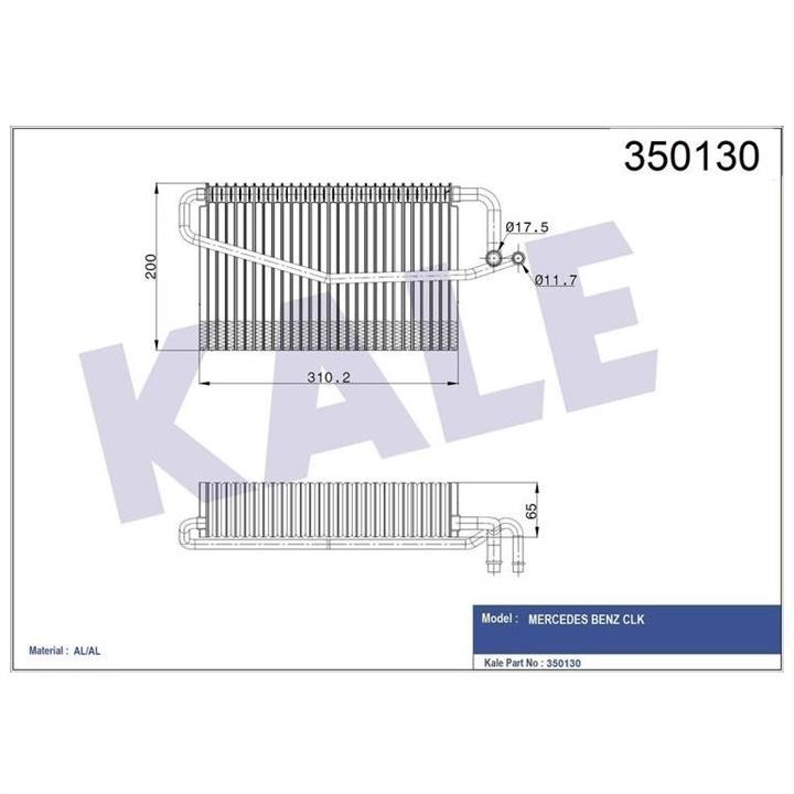 Kale Oto Radiator 350130 Air conditioner evaporator 350130: Buy near me in Poland at 2407.PL - Good price!