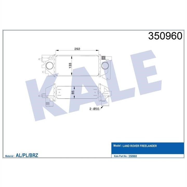 Kale Oto Radiator 350960 Интеркулер 350960: Отличная цена - Купить в Польше на 2407.PL!