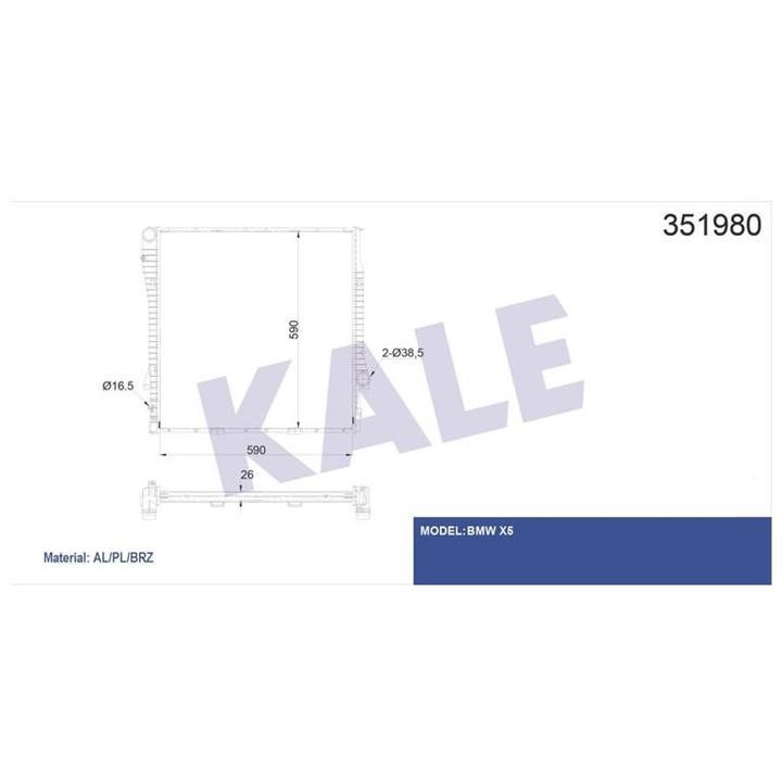 Kale Oto Radiator 351980 Kühler motorkühlung 351980: Kaufen Sie zu einem guten Preis in Polen bei 2407.PL!