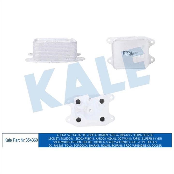 Kale Oto Radiator 354360 Oil cooler 354360: Buy near me in Poland at 2407.PL - Good price!