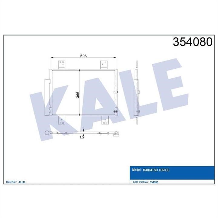 Kale Oto Radiator 354080 Kühlmodul 354080: Kaufen Sie zu einem guten Preis in Polen bei 2407.PL!