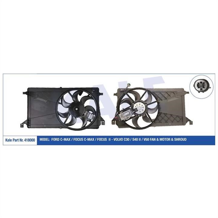 Kale Oto Radiator 418000 Hub, engine cooling fan wheel 418000: Buy near me at 2407.PL in Poland at an Affordable price!