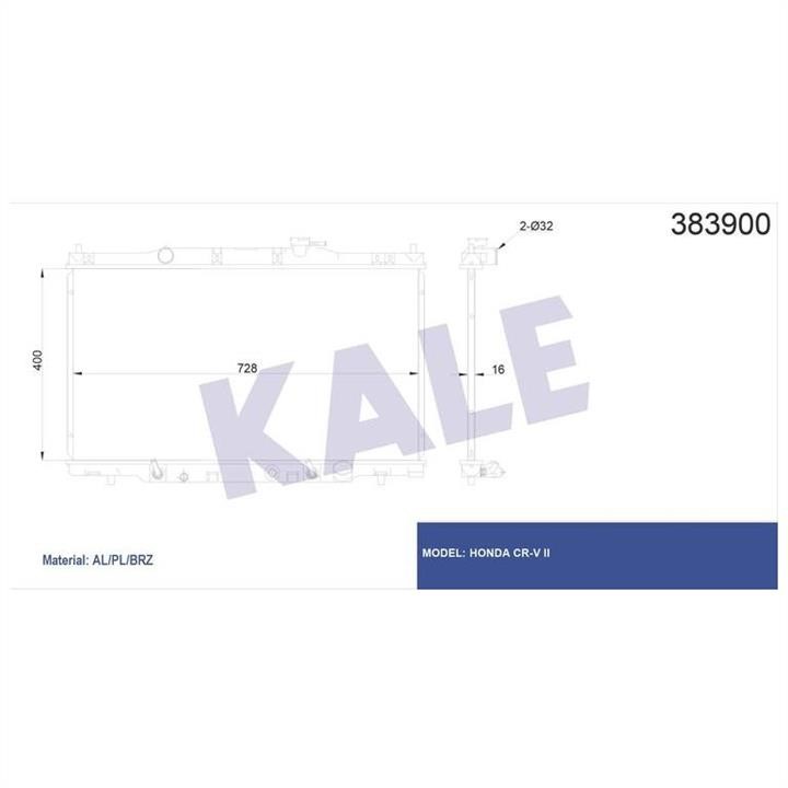 Kale Oto Radiator 383900 Радіатор охолодження двигуна 383900: Приваблива ціна - Купити у Польщі на 2407.PL!