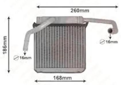 Kale Oto Radiator 355185 Heat exchanger, interior heating 355185: Buy near me in Poland at 2407.PL - Good price!