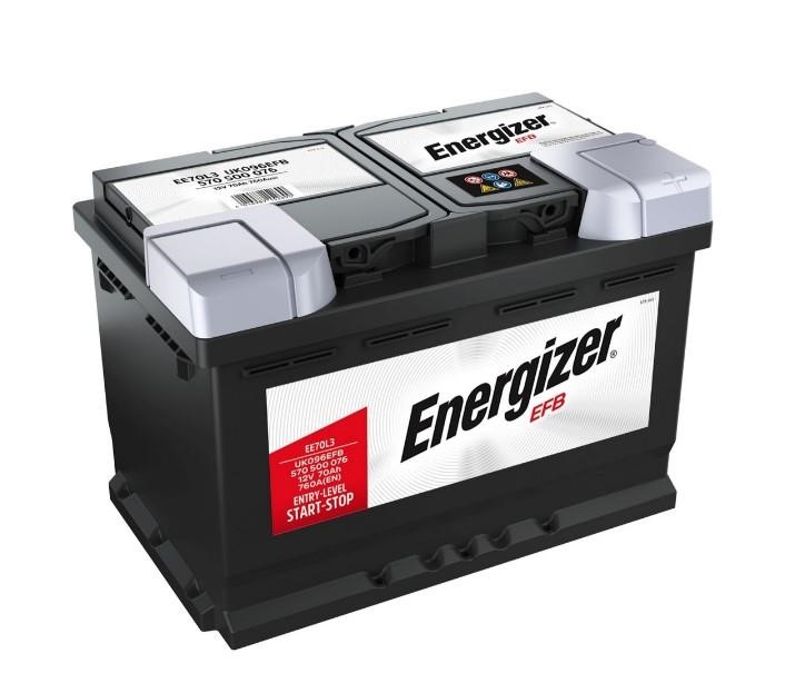Energizer 570 500 076 Battery Energizer EFB Star-Stop 12V 70Ah 760A(EN) R+ 570500076: Buy near me in Poland at 2407.PL - Good price!