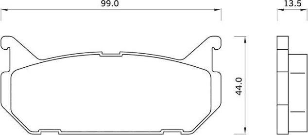 StarLine BD S246 Rear disc brake pads, set BDS246: Buy near me in Poland at 2407.PL - Good price!