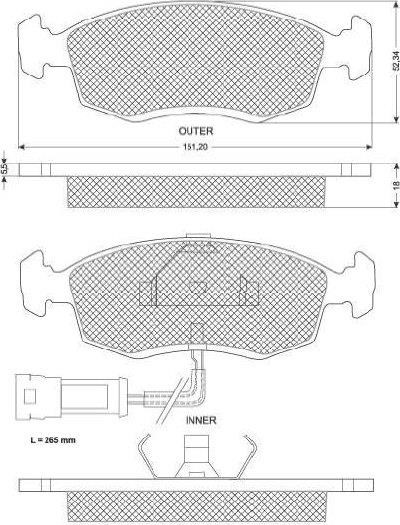 StarLine BD S157 Brake Pad Set, disc brake BDS157: Buy near me at 2407.PL in Poland at an Affordable price!