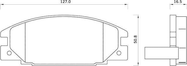 StarLine BD S261 Brake Pad Set, disc brake BDS261: Buy near me in Poland at 2407.PL - Good price!