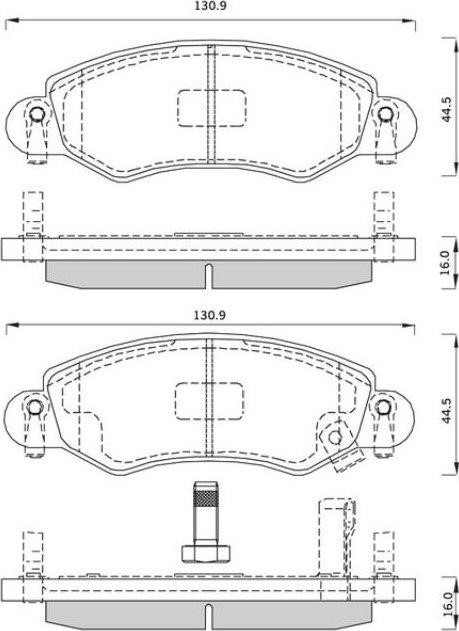 StarLine BD S263 Brake Pad Set, disc brake BDS263: Buy near me at 2407.PL in Poland at an Affordable price!