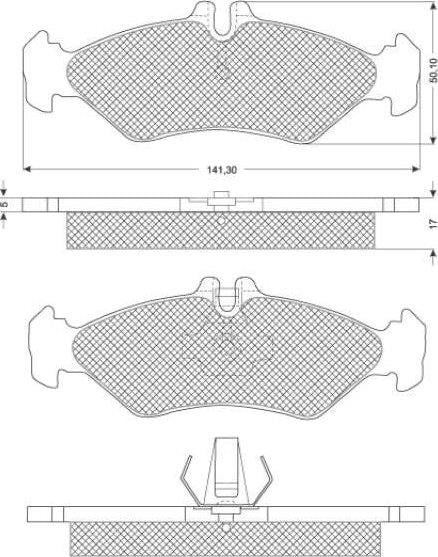 StarLine BD S191 Brake Pad Set, disc brake BDS191: Buy near me at 2407.PL in Poland at an Affordable price!