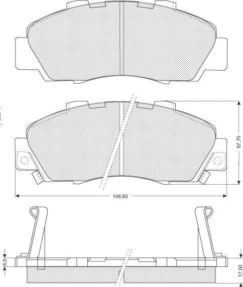 StarLine BD S214 Brake Pad Set, disc brake BDS214: Buy near me in Poland at 2407.PL - Good price!