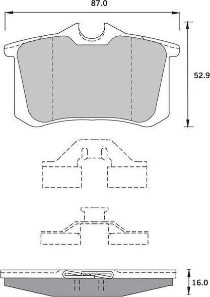 StarLine BD S376 Brake Pad Set, disc brake BDS376: Buy near me in Poland at 2407.PL - Good price!