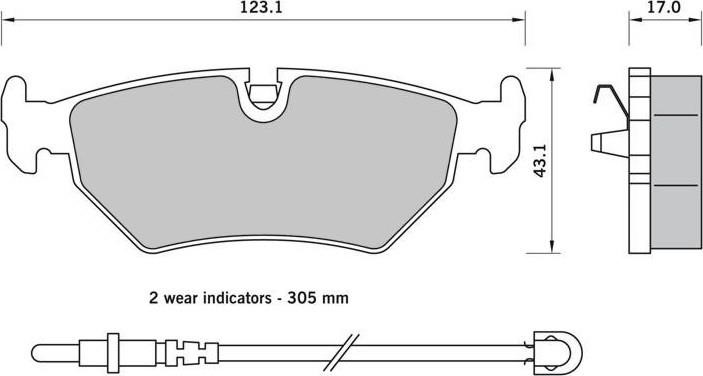 StarLine BD S396 Brake Pad Set, disc brake BDS396: Buy near me in Poland at 2407.PL - Good price!