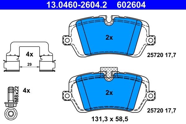 Ate 13.0460-2604.2 Rear disc brake pads, set 13046026042: Buy near me in Poland at 2407.PL - Good price!