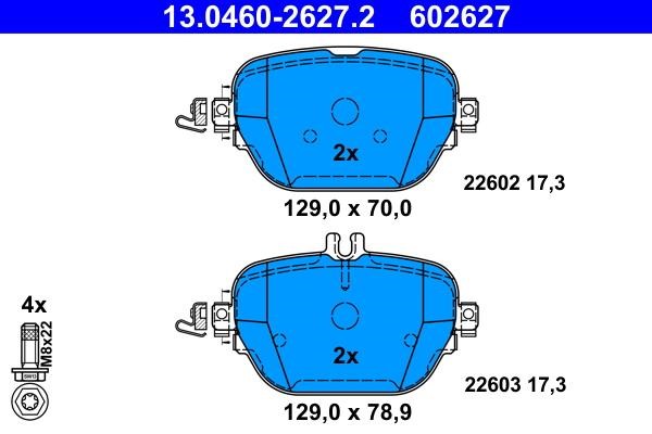 Ate Brake Pad Set, disc brake – price 287 PLN