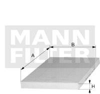 Mann-Filter CUK 26 035 Filter, interior air CUK26035: Buy near me at 2407.PL in Poland at an Affordable price!