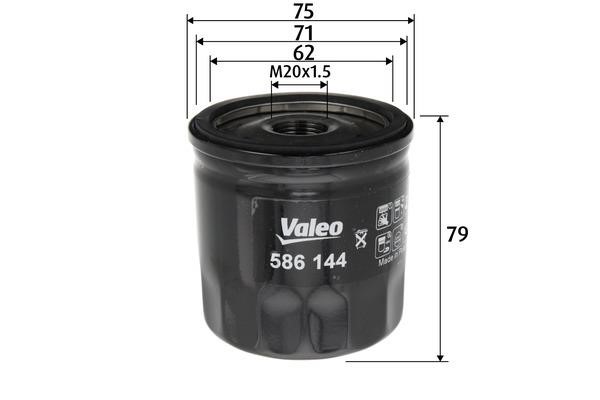 Valeo 586144 Oil Filter 586144: Buy near me in Poland at 2407.PL - Good price!