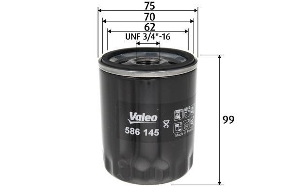 Valeo 586145 Oil Filter 586145: Buy near me in Poland at 2407.PL - Good price!