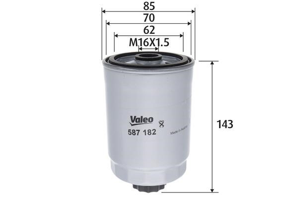 Valeo 587182 Топливный фильтр 587182: Отличная цена - Купить в Польше на 2407.PL!