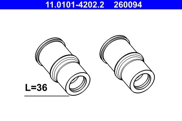 Ate 11.0101-4202.2 Repair Kit, brake caliper 11010142022: Buy near me in Poland at 2407.PL - Good price!