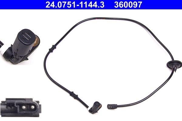 Ate 24.0751-1144.3 Sensor, wheel 24075111443: Buy near me in Poland at 2407.PL - Good price!