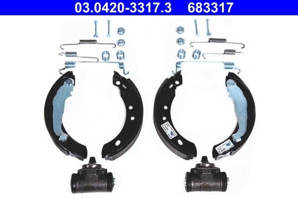 Ate 03.0420-3317.3 Brake shoe set 03042033173: Buy near me at 2407.PL in Poland at an Affordable price!